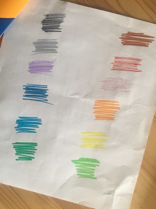 Фотография покупателя товара Фломастеры 12 цветов BIC Kid Couleur, детские, смываемые, среднее письмо - Фото 2