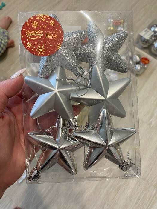 Фотография покупателя товара Ёлочные игрушки 6 шт. «Зимнее волшебство. Звездопад» пластик, 8 см, золото - Фото 7