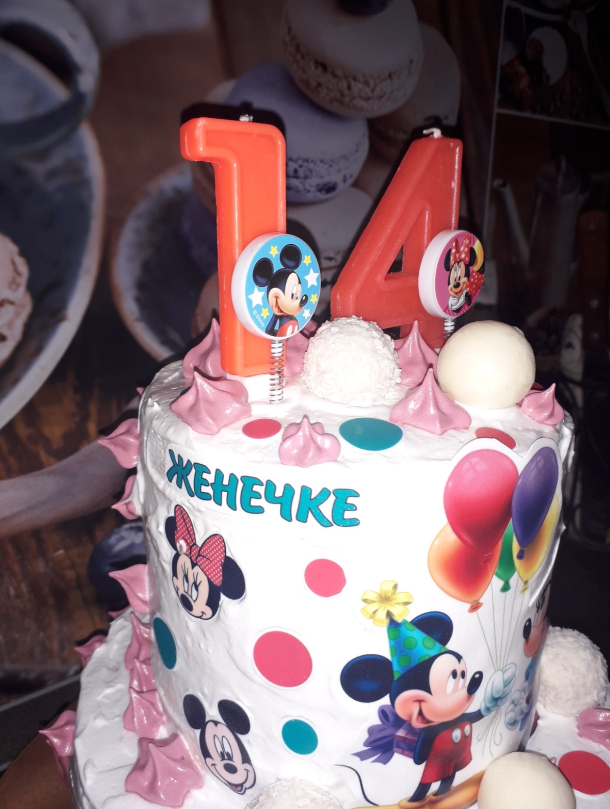 Фотография покупателя товара Свеча в торт цифра Дисней "1", Микки Маус - Фото 4