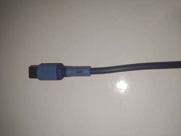 Фотография покупателя товара Кабель Hoco X65, Type-C - USB, 3 А, 1 м, TPE оплетка, синий - Фото 2