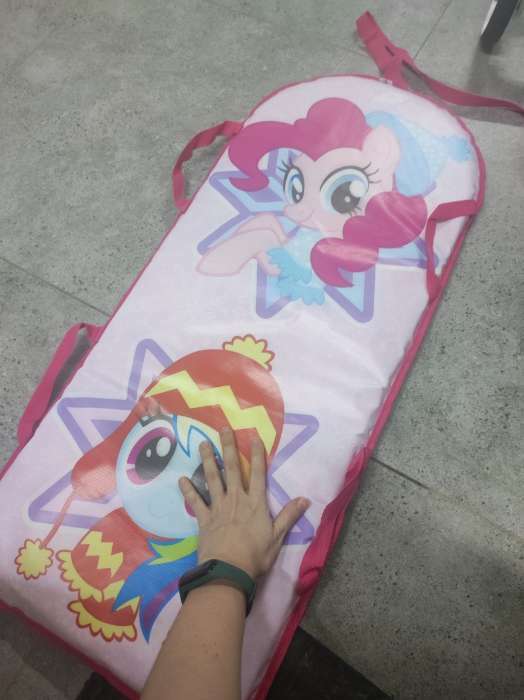 Фотография покупателя товара Санки-ледянки мягкие 40×90 см, My Little Pony, уценка