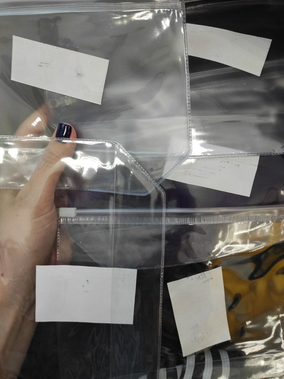 Фотография покупателя товара Косметичка с застежкой зип-лок, цвет прозрачный