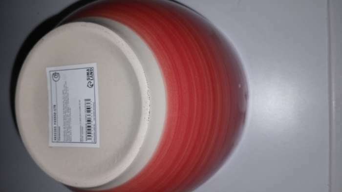 Фотография покупателя товара Салатник керамический Доляна «Морской мир», 800 мл, d=14 см, цвет красный - Фото 2