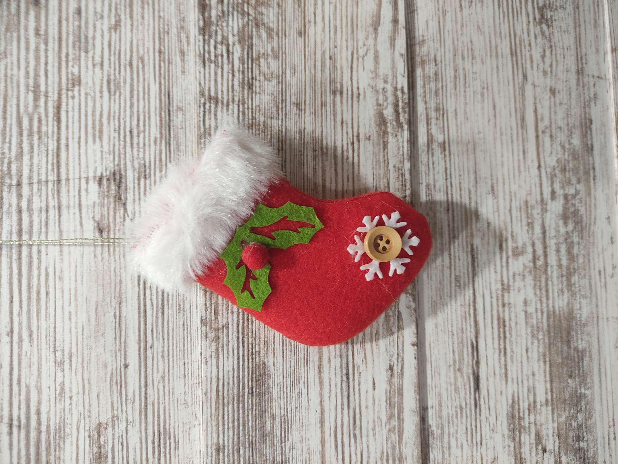 Фотография покупателя товара Подвеска мягкая на ёлку «Рождественский носок сюрприз» 6.5×10 см, красная - Фото 5