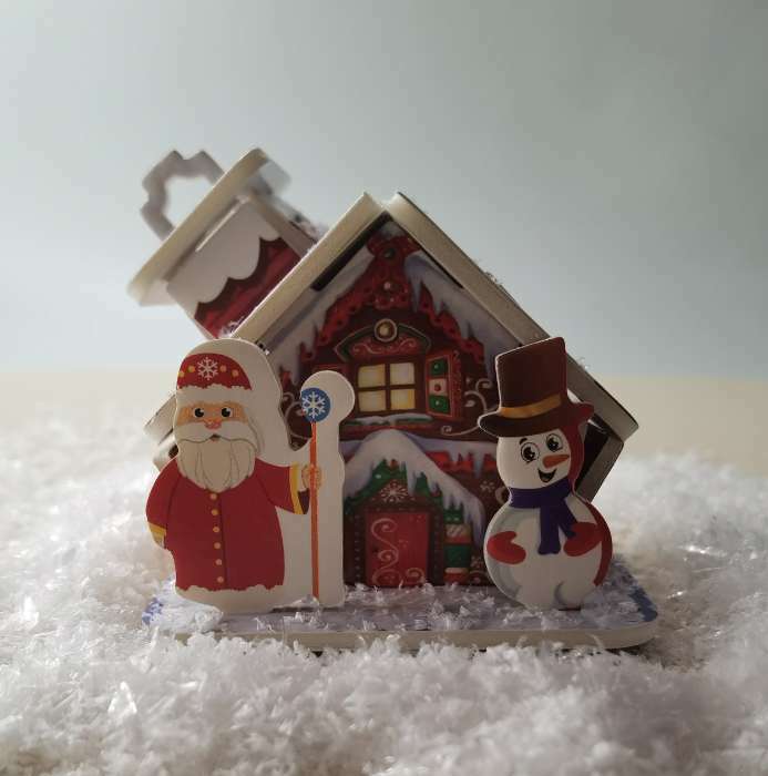 Фотография покупателя товара 3D Конструктор фигурки «Дед мороз и снегурочка» - Фото 4