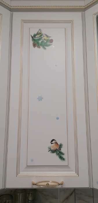 Фотография покупателя товара Наклейка интерьерная «Сверкающие снежинки», 21х29.7 см, Новый год - Фото 4