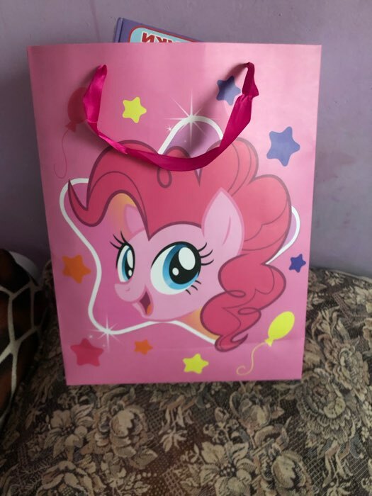 Фотография покупателя товара Пакет подарочный, 31х40х11.5 см, упаковка, My Little Pony