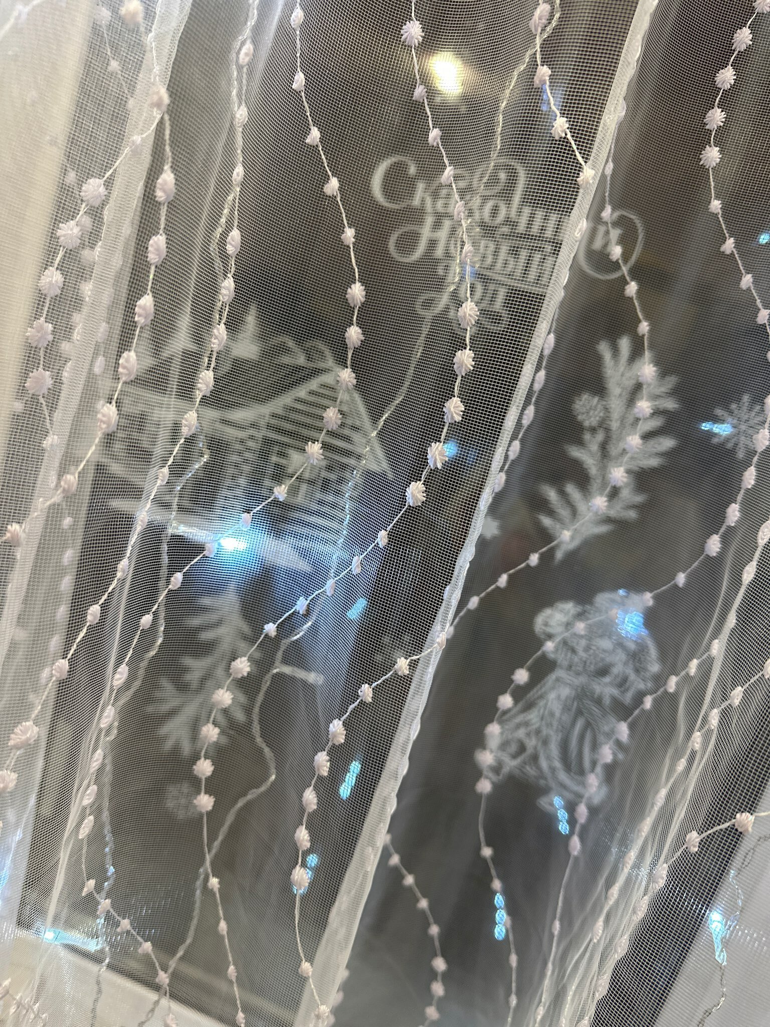 Фотография покупателя товара Наклейки для окон «Сказочный Новый год», многоразовая, 33 × 50 см - Фото 1