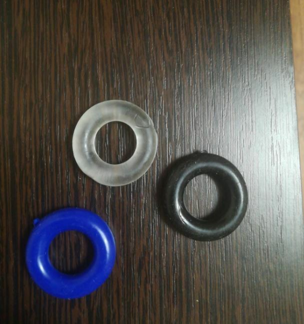 Фотография покупателя товара Эрекционные кольца, гелевый силикон, гладкие, набор 3 шт - Фото 2
