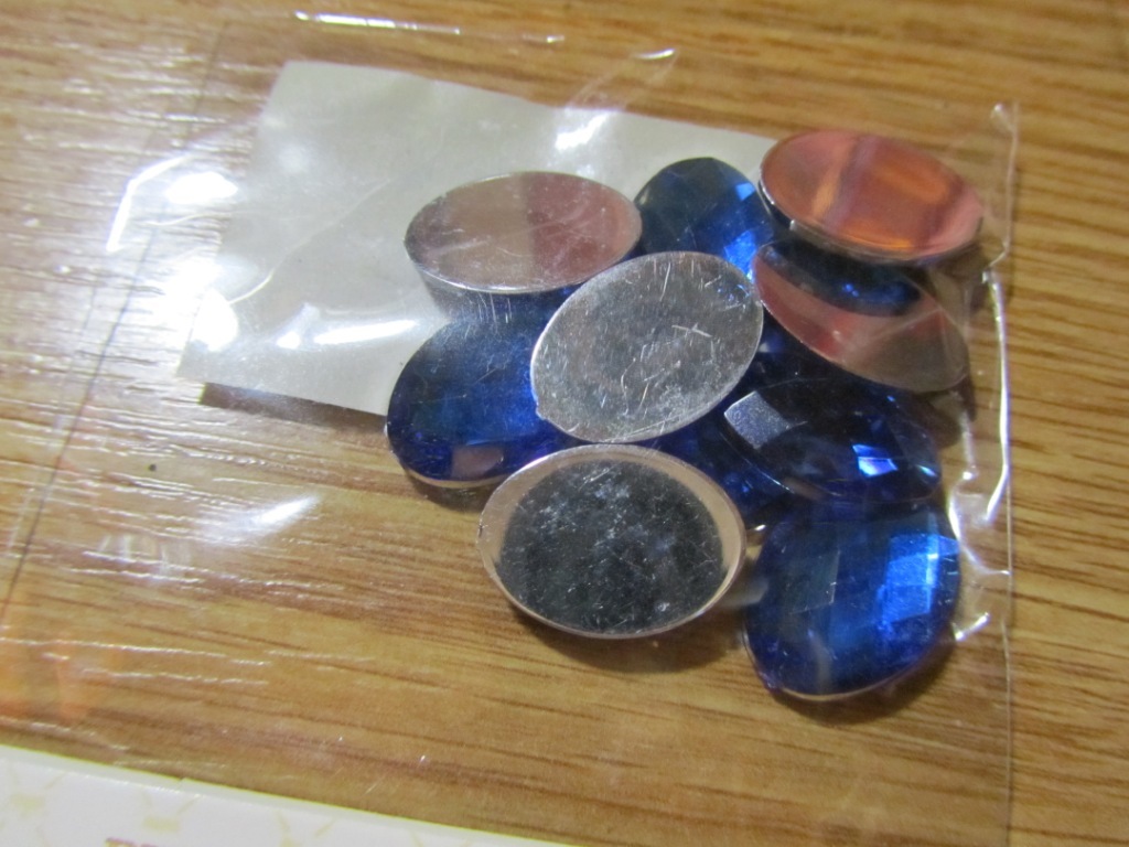 Фотография покупателя товара Стразы плоские овал, 13*18 мм, (набор 10шт), цвет ярко-синий