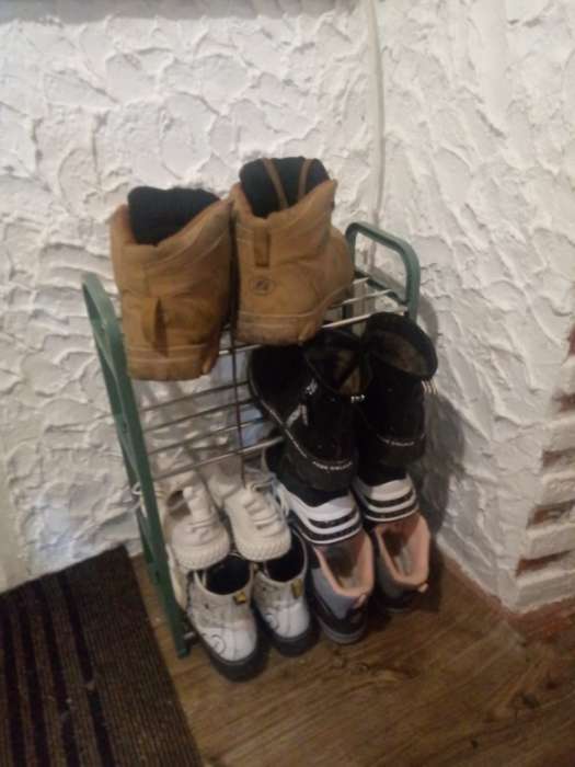 Фотография покупателя товара Обувница Доляна, 4 яруса, 42×19×60 см, цвет чёрный - Фото 32