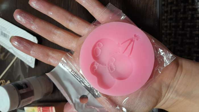 Фотография покупателя товара Молд для заливки «Шарики», силикон, d=6.5 см, розовый - Фото 2