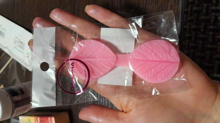 Фотография покупателя товара Молд кондитерский «Лист розы», силикон, 2 предмета, 5×3 см, розовый - Фото 17