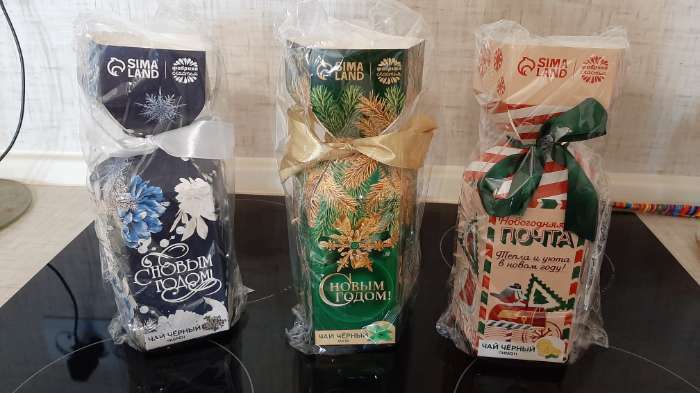 Фотография покупателя товара Чай чёрный «С Новым годом» с чабрецом, в коробке конфете, 100 г. - Фото 3