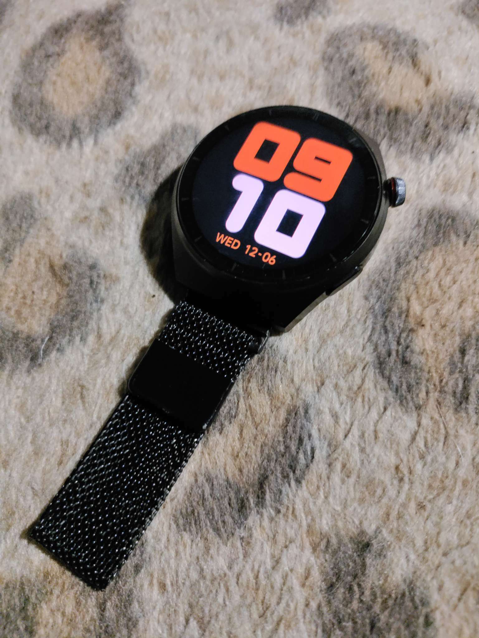 Фотография покупателя товара Ремешок для часов «Соломон», 22 мм, металл, длина 22 см, чёрный - Фото 1