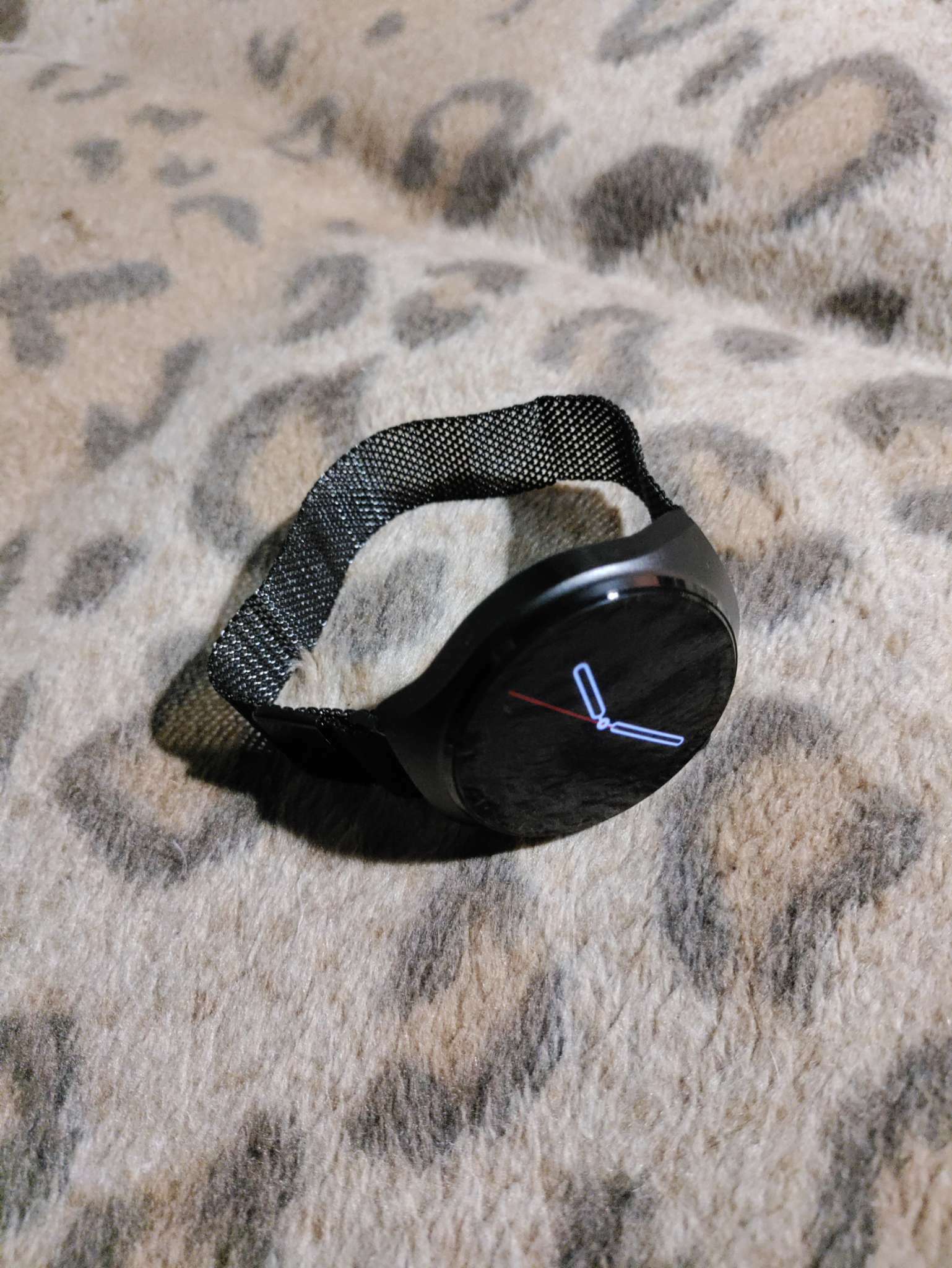 Фотография покупателя товара Ремешок для часов «Соломон», 22 мм, металл, длина 22 см, чёрный - Фото 2