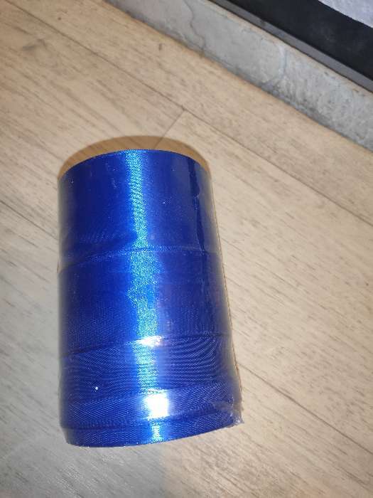 Фотография покупателя товара Лента атласная, 25 мм × 23 ± 1 м, цвет синий №40 - Фото 13