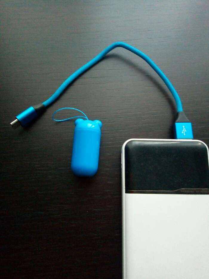 Фотография покупателя товара Кабель брелок LuazON, micro USB - USB, 2 А, 20 см, в форме мишки, МИКС - Фото 1