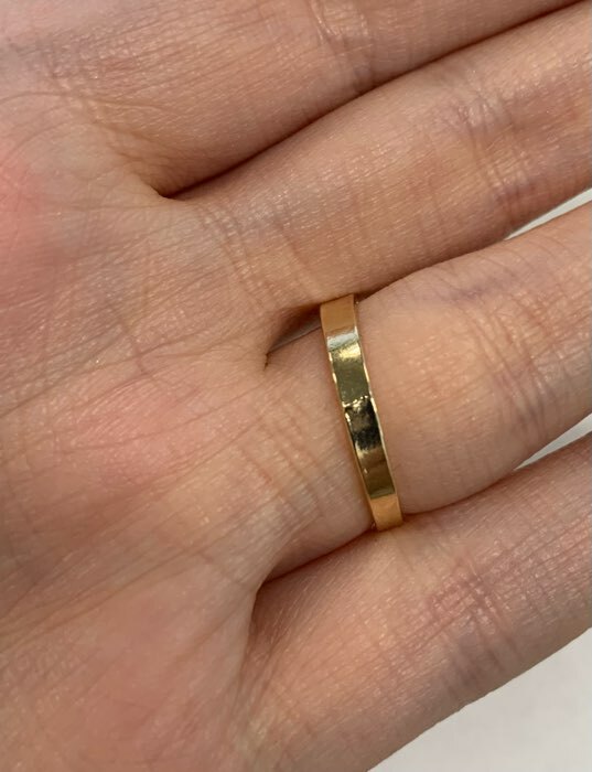 Фотография покупателя товара Кольцо безразмерное «Гладкие линии», цвет золото - Фото 5