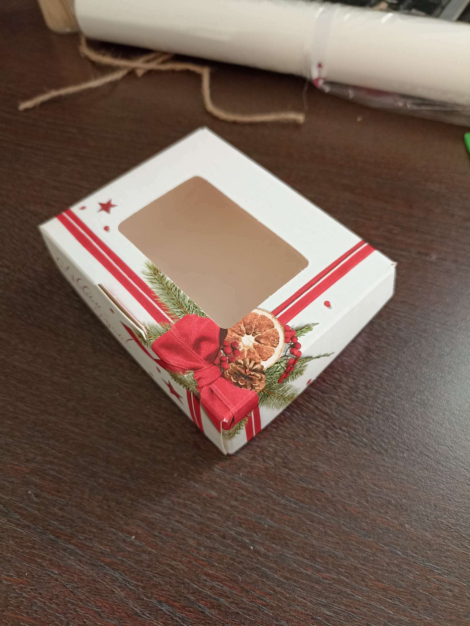 Фотография покупателя товара Коробка складная «Поздравляю», 10 × 8 × 3.5 см