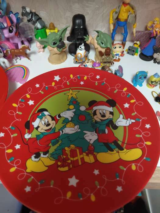 Фотография покупателя товара Тарелка 20 см "Happy New Year", Микки Маус и его друзья - Фото 1