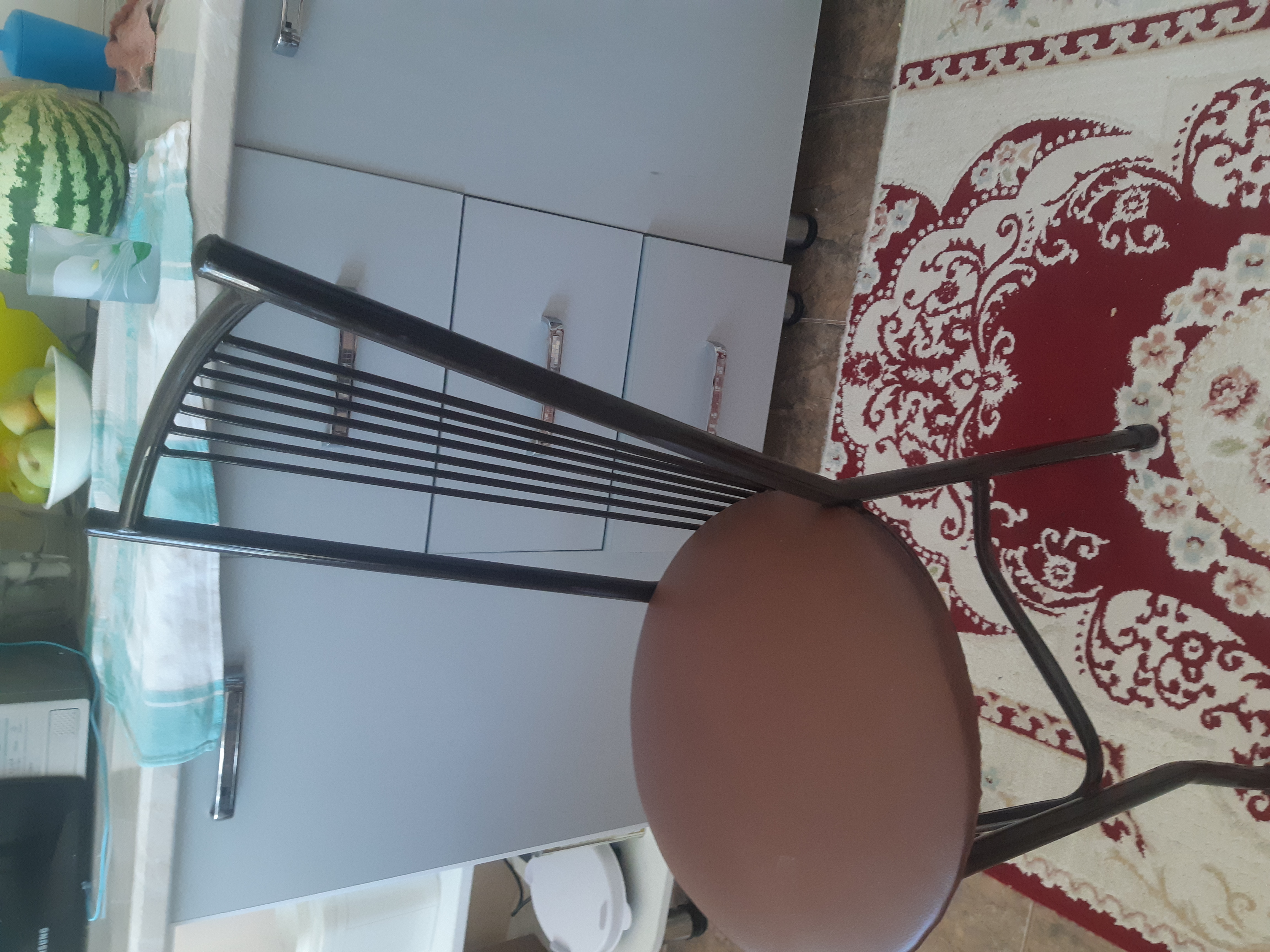 Фотография покупателя товара Чехол на стул трикотаж жаккард, цвет бордо, 100% полиэстер
