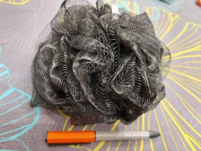 Фотография покупателя товара Мочалка - шар для тела CUPELLIA SPA, 50 гр, цвет чёрный