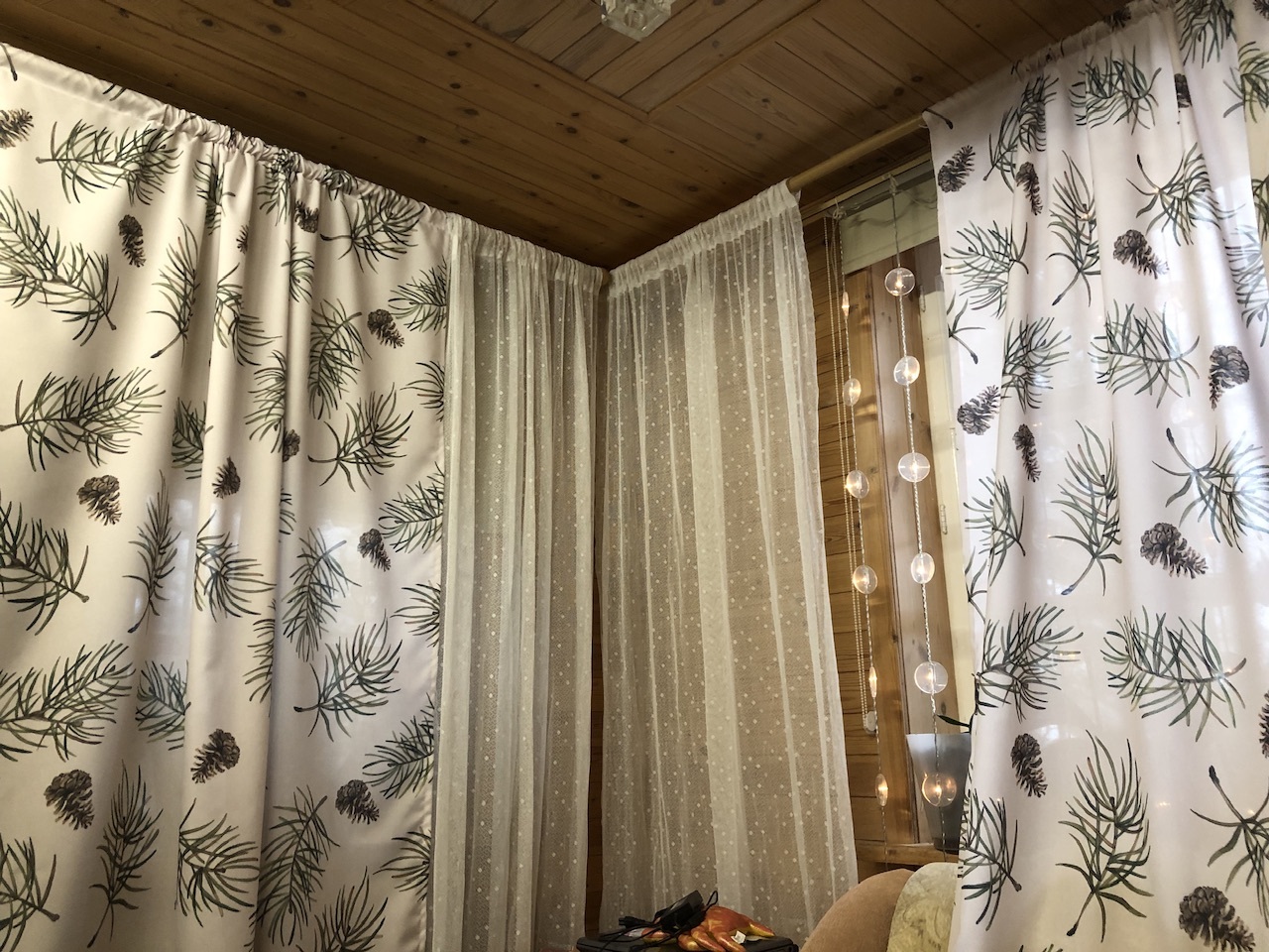 Фотография покупателя товара Комплект штор для кухни с подхватами Christmas tree 145х180см-2 шт., габардин