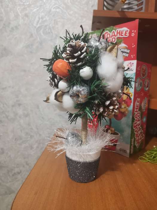 Фотография покупателя товара Набор для творчества «Новогоднее дерево», серебро - Фото 3