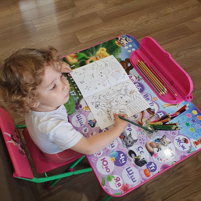 Фотография покупателя товара Комплект детской мебели «Дисней. Принцесса 2», складной - Фото 1