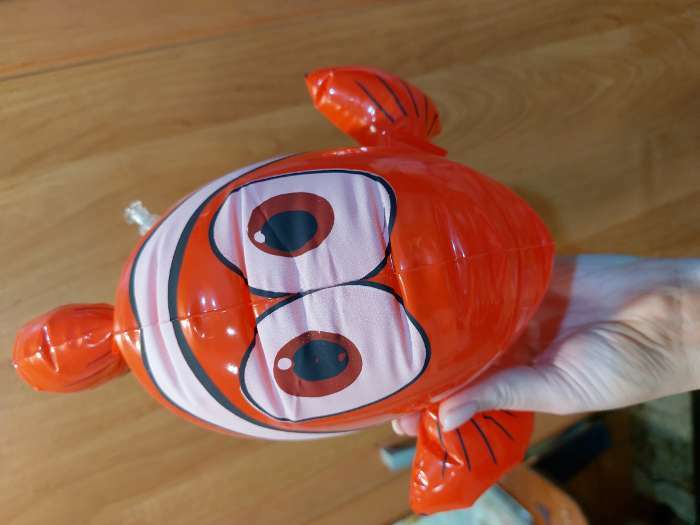 Фотография покупателя товара Игрушка надувная «Рыбка», 40 см, цвет МИКС - Фото 5