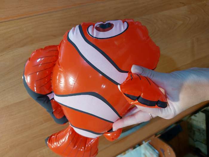 Фотография покупателя товара Игрушка надувная «Рыбка», 40 см, цвет МИКС - Фото 3