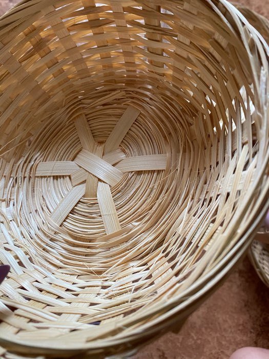 Фотография покупателя товара Корзина плетёная, бамбук, натуральный цвет, низкая - Фото 43