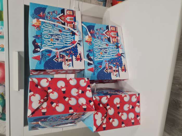 Фотография покупателя товара Пакет-коробка «Веселья и Озорства», 23 х 18 х 11 см, Новый год - Фото 1