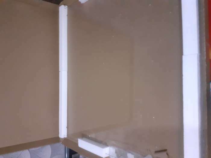 Фотография покупателя товара Стеклянная панель 600х600х4 мм прозрачная, с креплением - Фото 1