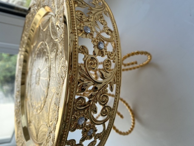 Фотография покупателя товара Тортовница, 25×15 см, цвет металла золотой - Фото 3