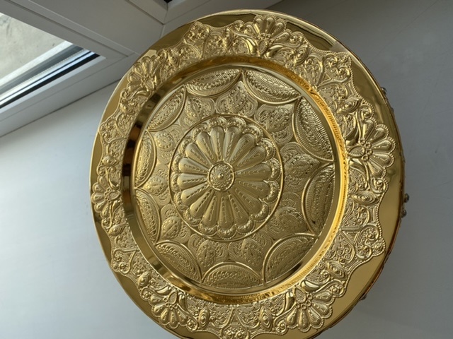 Фотография покупателя товара Тортовница, 25×15 см, цвет металла золотой - Фото 4
