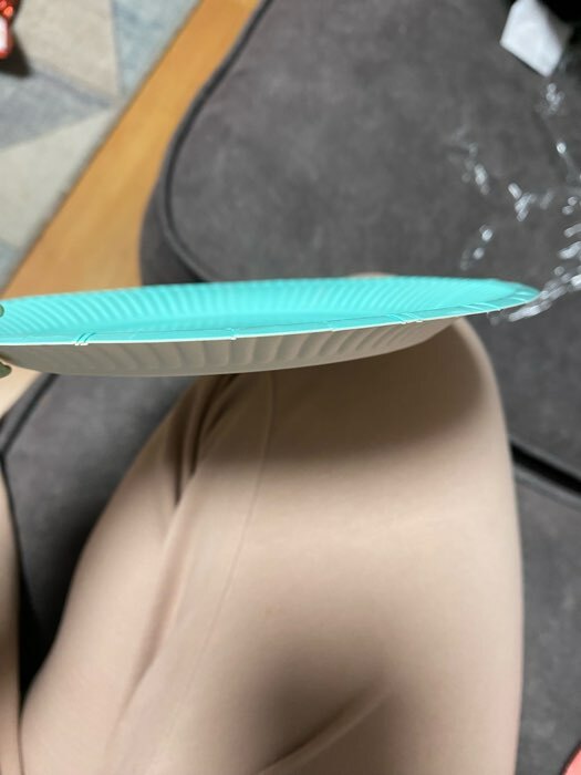 Фотография покупателя товара Тарелка одноразовая бумажная однотонная, розовая - Фото 3