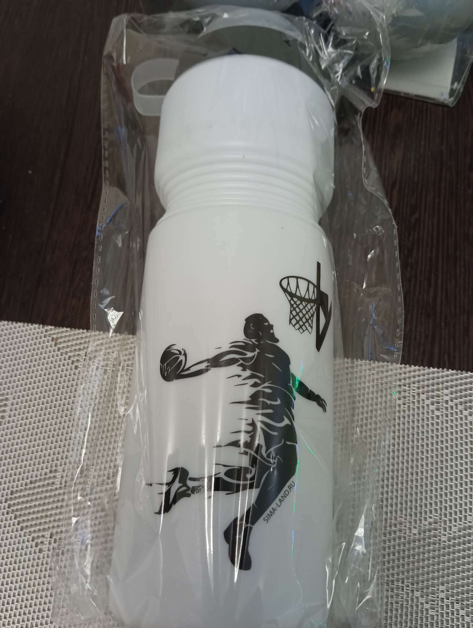 Фотография покупателя товара Бутылка для воды «Баскетбол», 750 мл - Фото 1