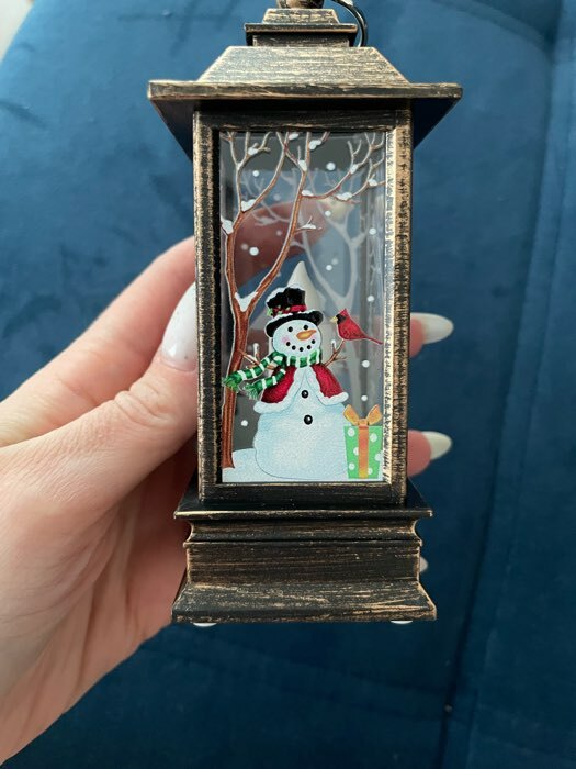 Фотография покупателя товара Светодиодная фигура «Фонарь с оленем» 5.5 × 13 × 5.5 см, пластик, батарейки AG13х3 (в комплекте), свечение тёплое белое - Фото 3