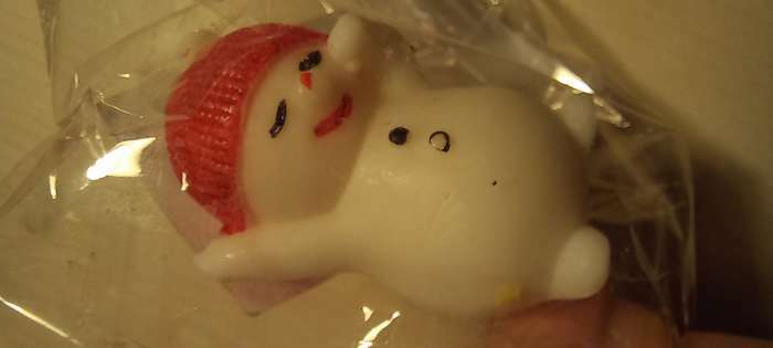 Фотография покупателя товара Фигурное мыло "Снеговик красная шапка" белый, 2х2х4см - Фото 3