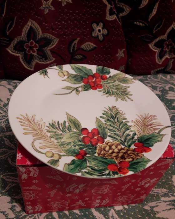 Фотография покупателя товара Тарелка фарфоровая глубокая Доляна «Рождество», 260 мл, d=20 см, цвет белый - Фото 9