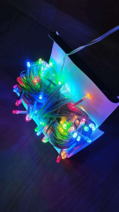 Фотография покупателя товара Гирлянда «Нить» 20 м, IP20, тёмная нить, 200 LED, свечение синее, 8 режимов, 220 В - Фото 48