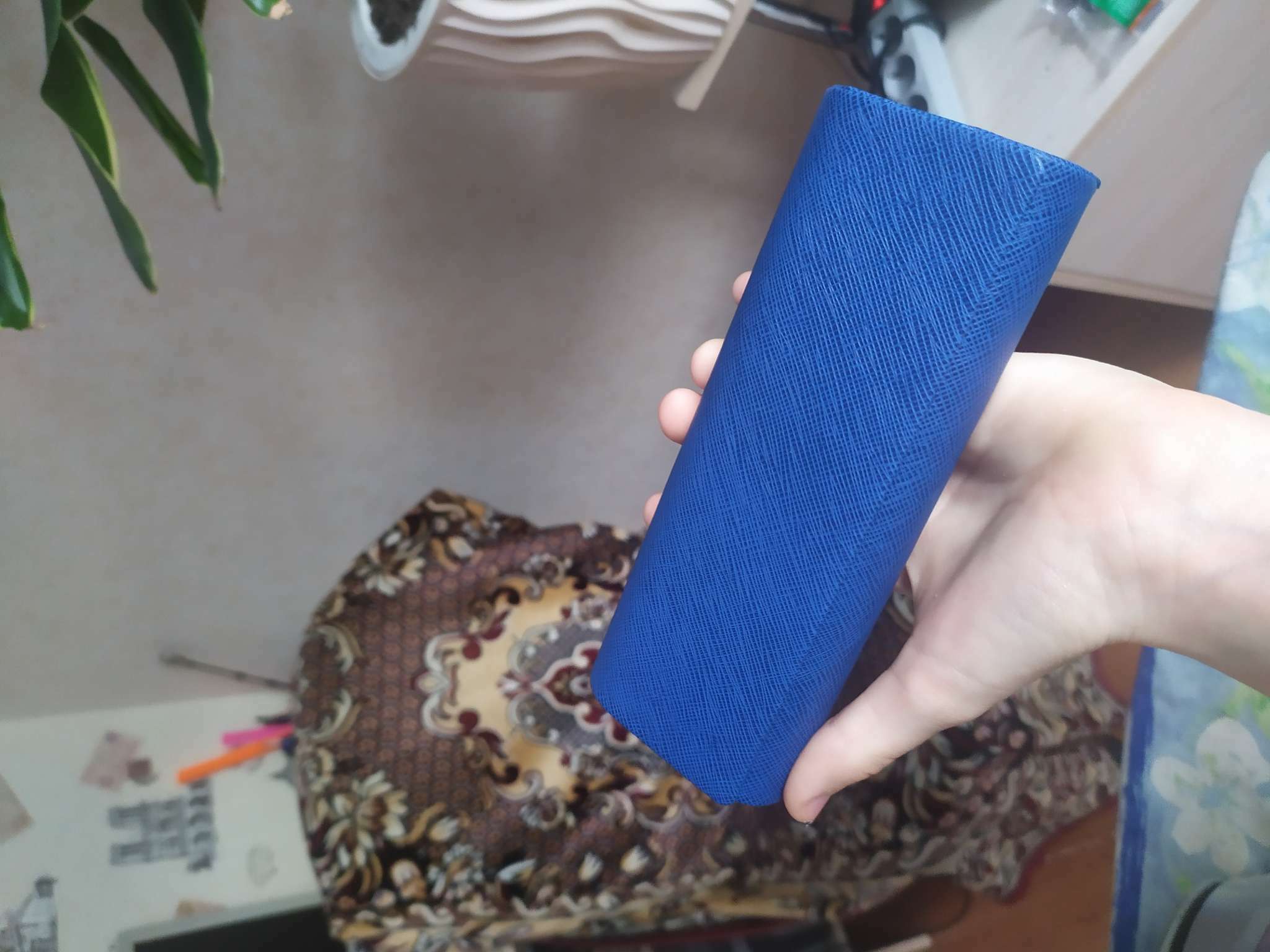 Фотография покупателя товара Футляр для очков на магните, 15.5 см х 3 см х 6 см, салфетка, цвет синий