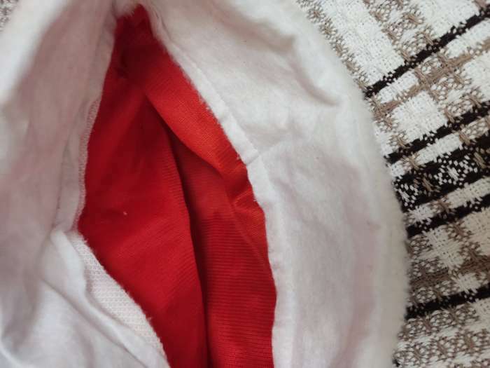 Фотография покупателя товара Колпак новогодний "Ёлочки и звёзды" 29х40 см, красный