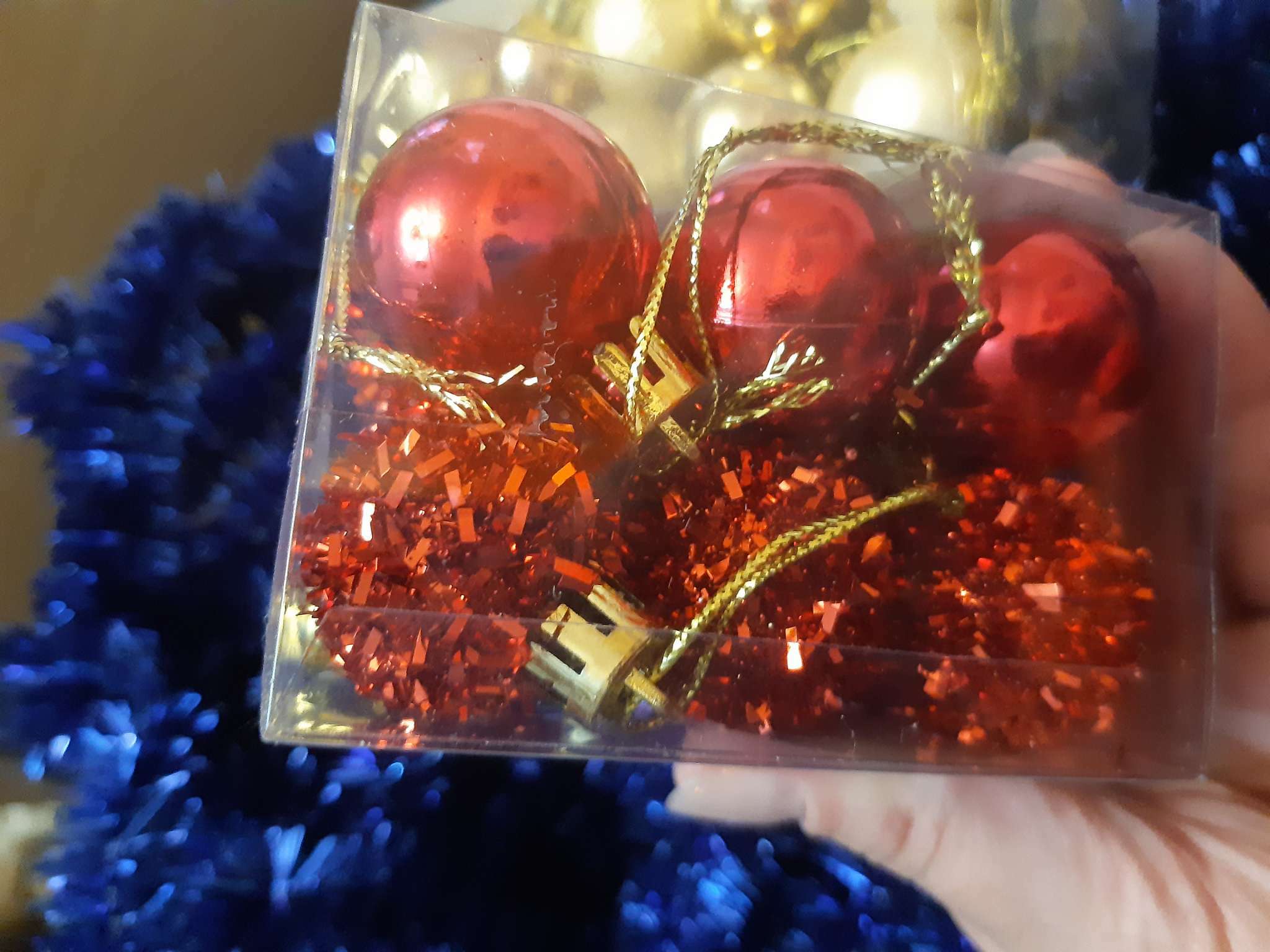 Фотография покупателя товара Ёлочные игрушки «Аррива», шары новогодние, d=2.5 см, набор 12 шт., красный - Фото 10