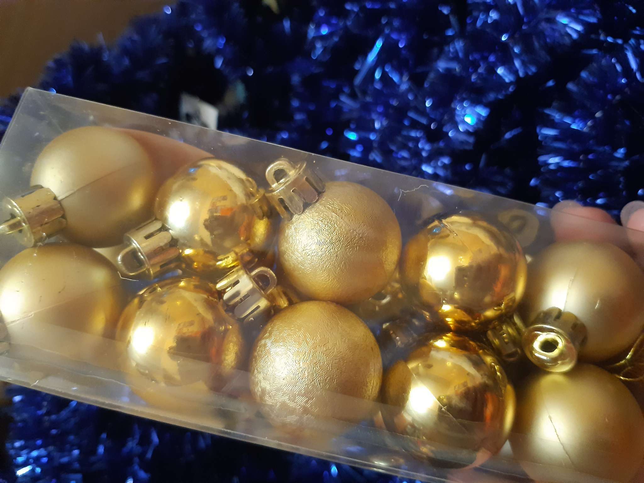 Фотография покупателя товара Ёлочные игрушки «Классика ассорти», шары новогодние, d=3 см, набор 20 шт., золото - Фото 2