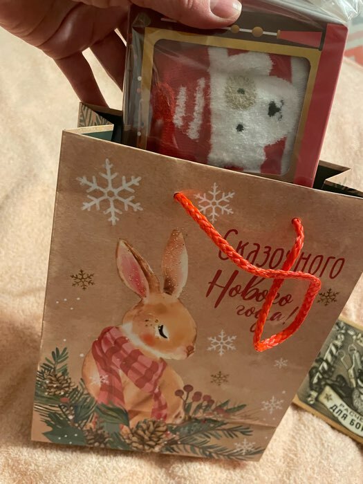 Фотография покупателя товара Пакет подарочный новогодний ламинированный «На лесной опушке», MS 23 х 18 х 8 см - Фото 3