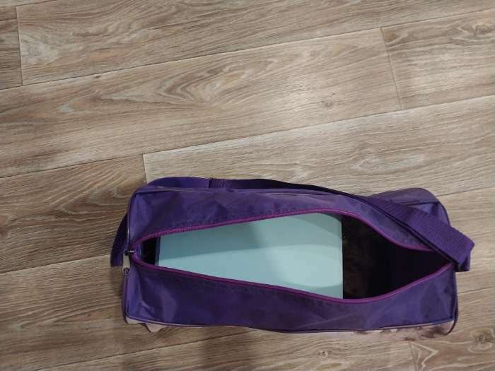 Фотография покупателя товара Сумка детская спортивная для девочки на молнии, наружный карман, цвет сиреневый - Фото 2