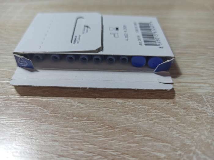 Фотография покупателя товара Картриджи для перьевых ручек Centropen 0019/10, 10 штук, чернила синие